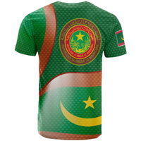 Mauritania T Shirts Mauritania Flag and Coat Of Arms RLT12 - Wonder Print Shop