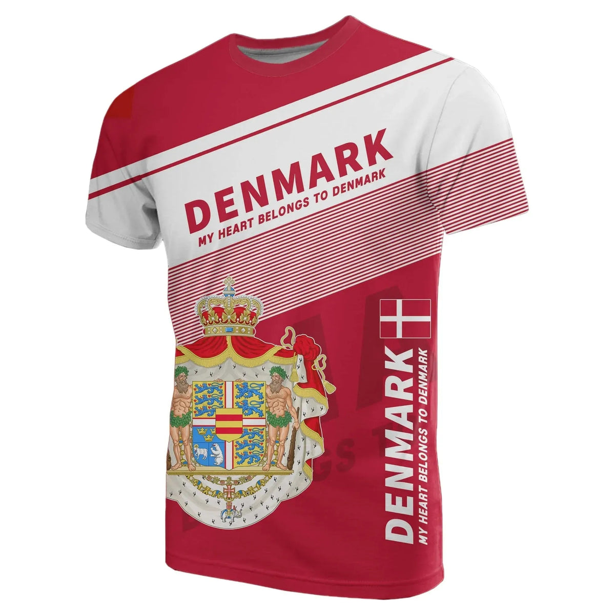 Denmark Flag Motto T Shirt Limited Style RLT13 - Wonder Print Shop