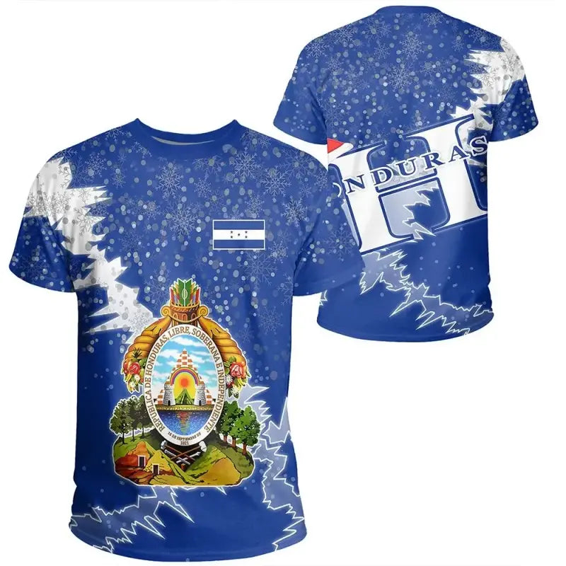 Honduras Christmas Coat Of Arms T Shirt X Style RLT8 - Wonder Print Shop