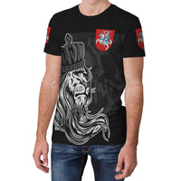 Lithuania T Shirt Lion with Crown Womens/Mens RLT6 - Wonder Print Shop