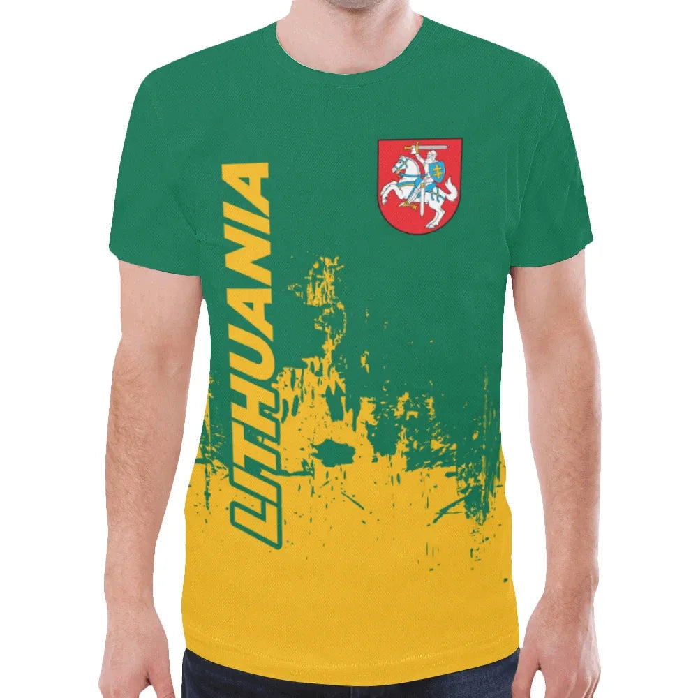Lithuania T Shirt Smudge Style10 RLT6 - Wonder Print Shop
