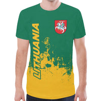 Lithuania T Shirt Smudge Style10 RLT6 - Wonder Print Shop