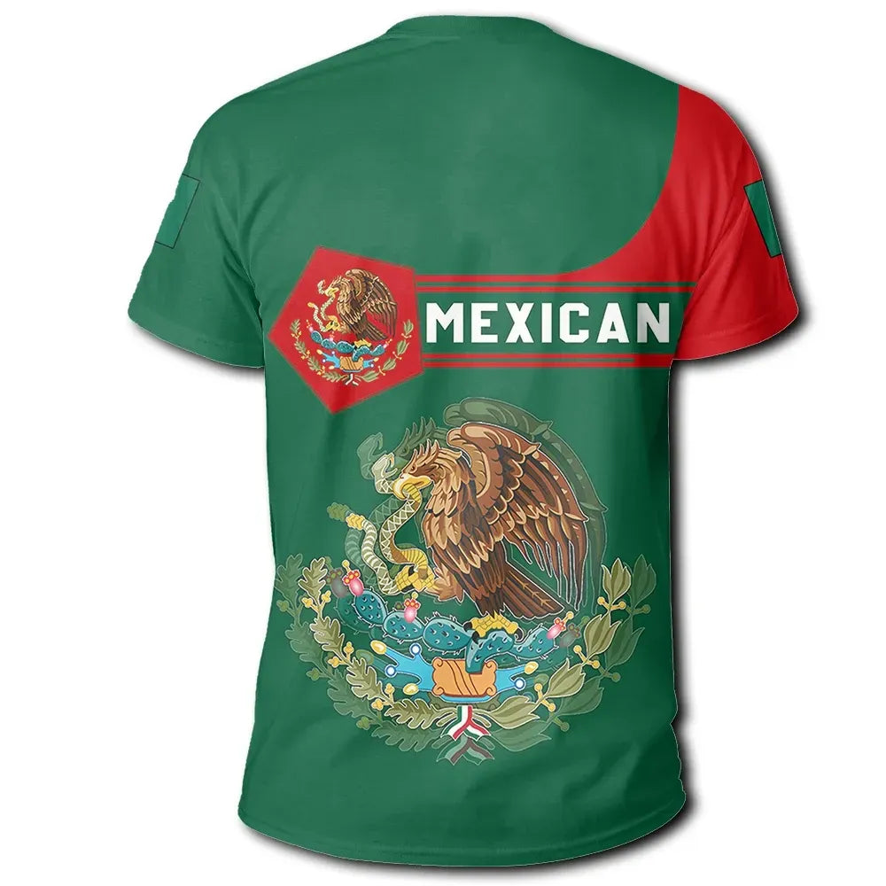 Mexico T Shirt Coat Of Arms Simple Style RLT13 - Wonder Print Shop
