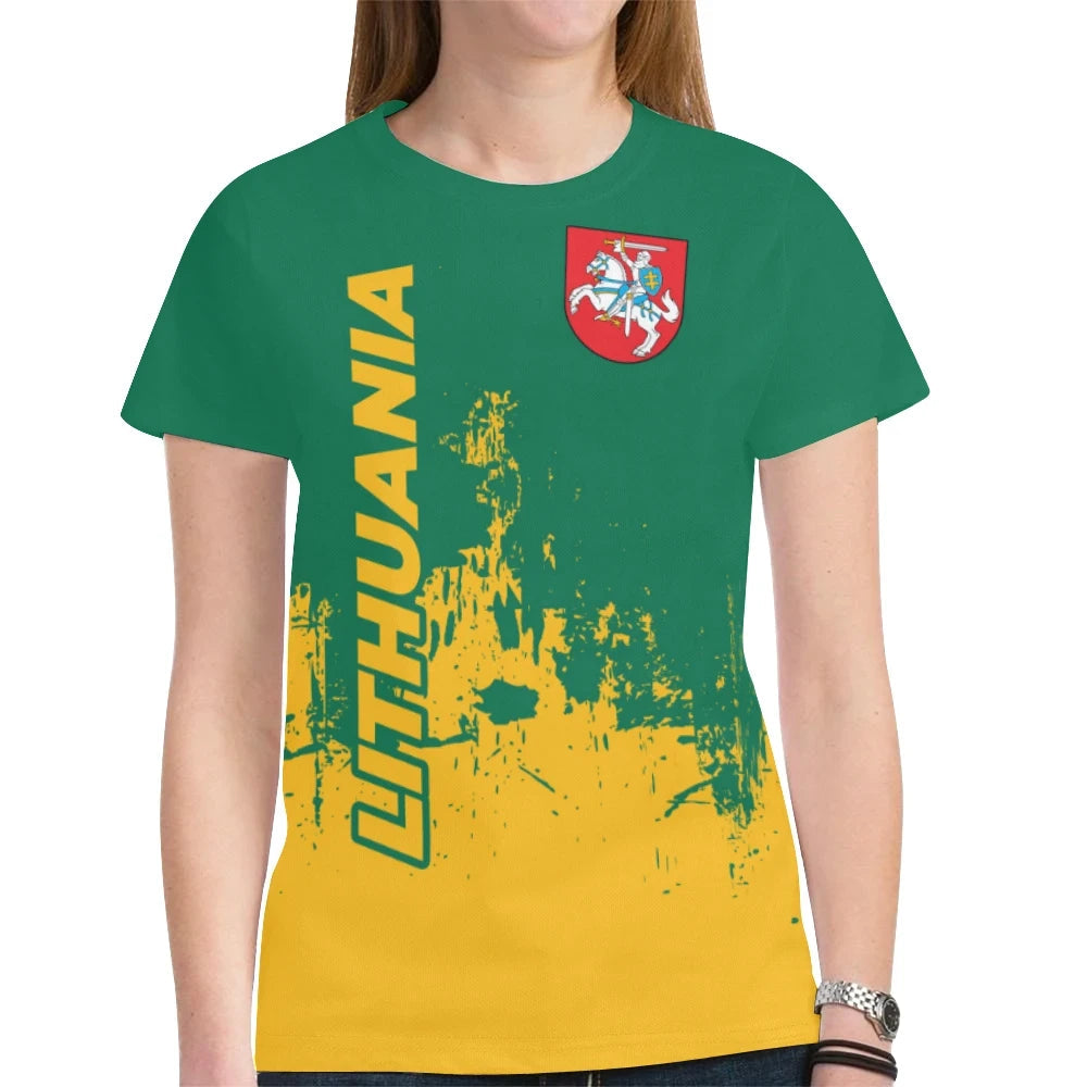 Lithuania T Shirt Smudge Style10 RLT6 - Wonder Print Shop