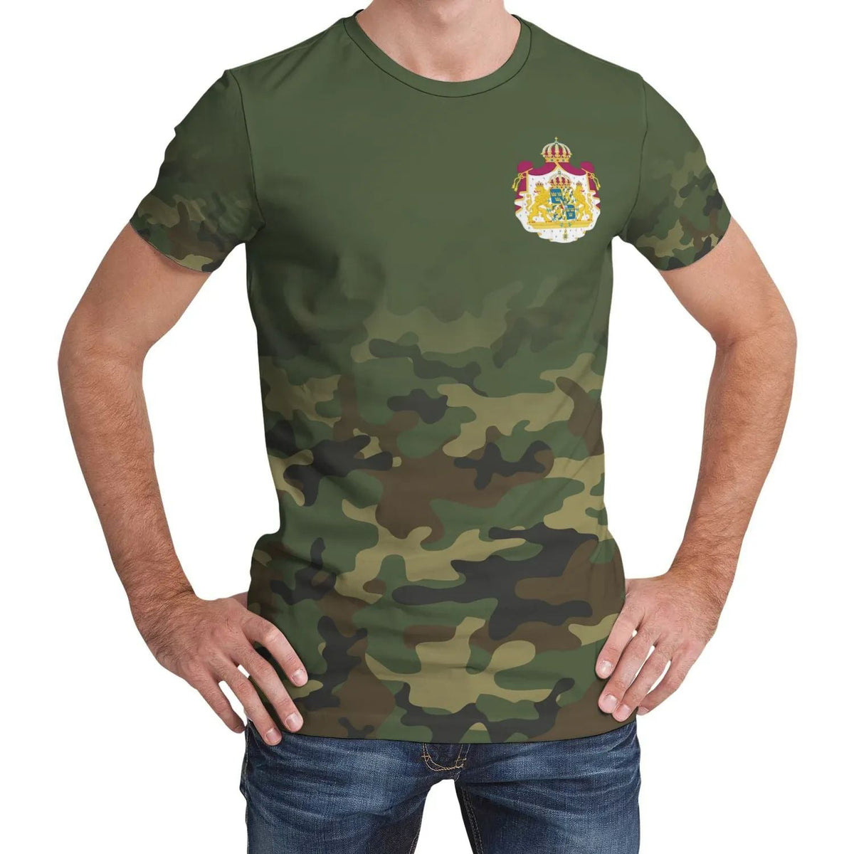 Sweden T Shirt Camo RLT7 - Wonder Print Shop
