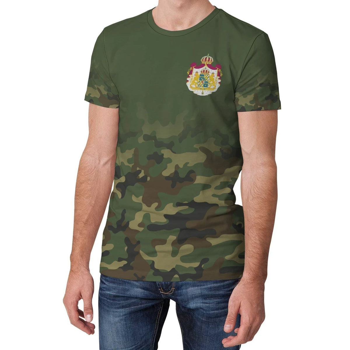 Sweden T Shirt Camo RLT7 - Wonder Print Shop