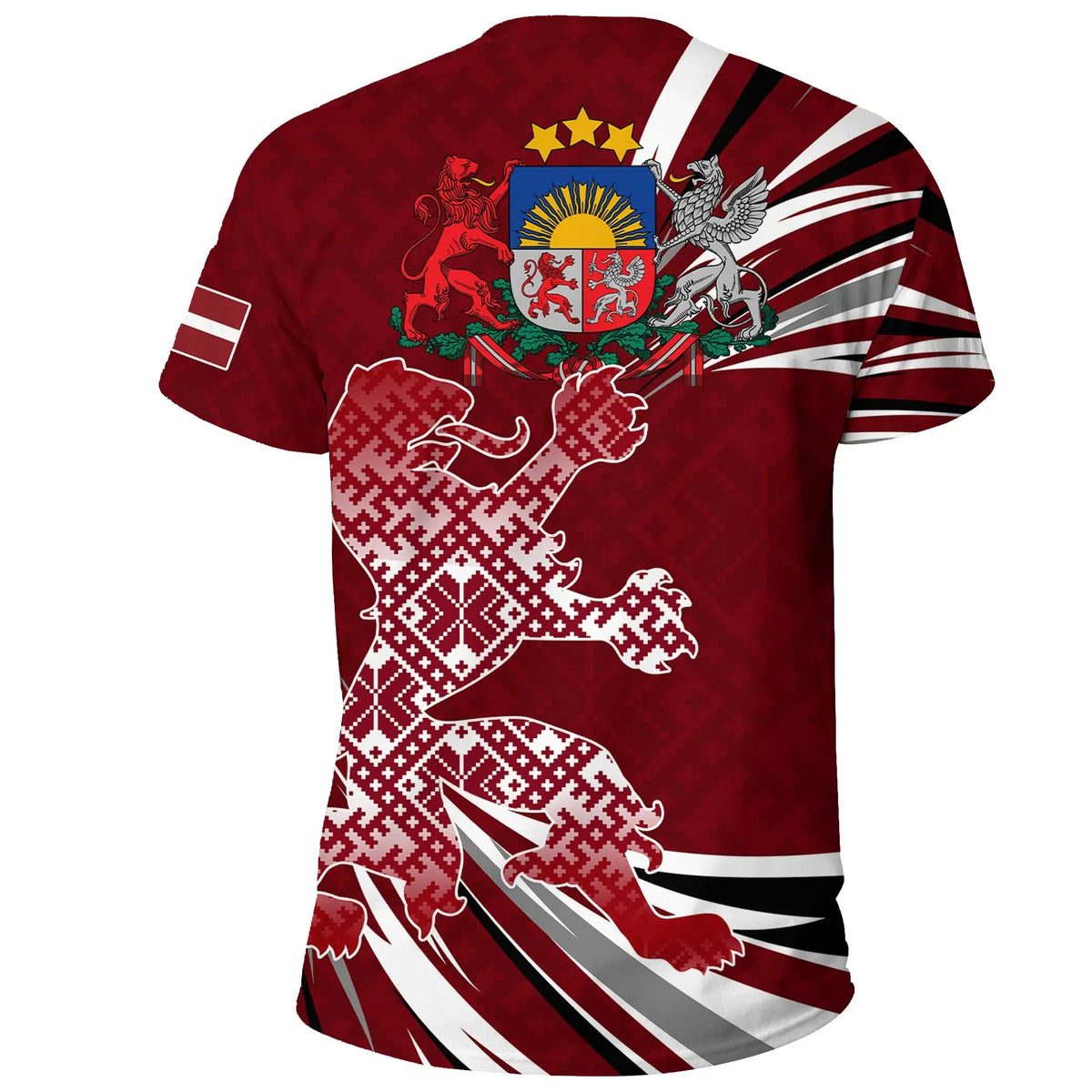 Latvia The Latvian Lion T Shirt RLT6 - Wonder Print Shop