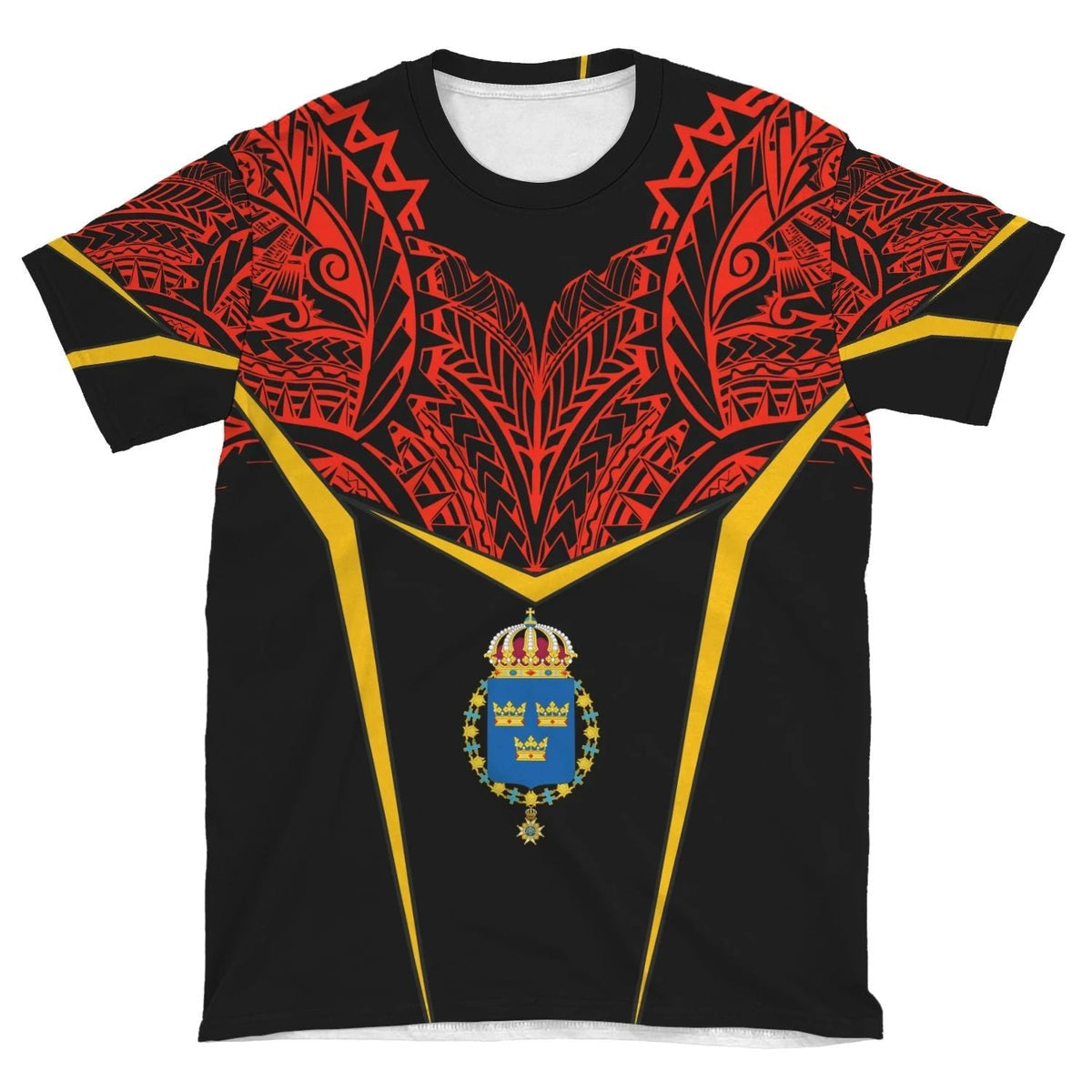 Sweden 3 Unisex T Shirt Tribal Style RLT7 - Wonder Print Shop