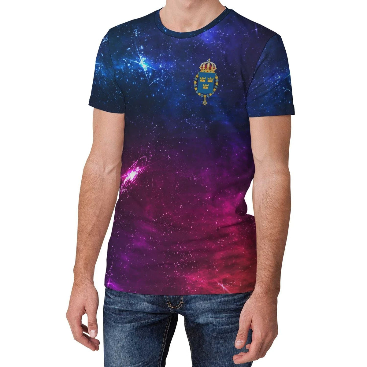 Sweden 3 T Shirt Galaxy RLT7 - Wonder Print Shop