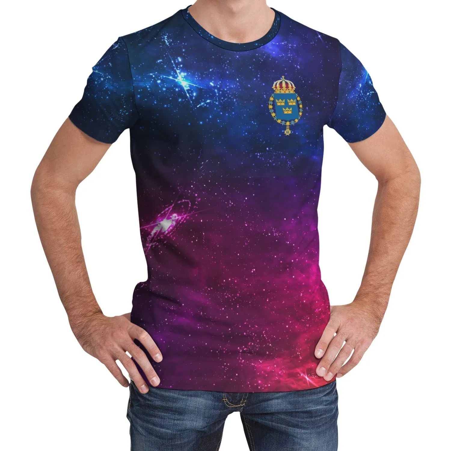 Sweden 3 T Shirt Galaxy RLT7 - Wonder Print Shop