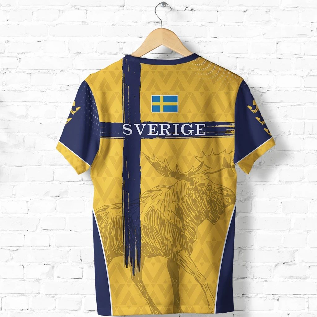 Sweden T Shirt, Swedish Moose Shirt RLT7 - Wonder Print Shop