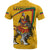 (Lietuva) Lithuania T Shirt Lithuanian Iron Wolf Yellow RLT6 - Wonder Print Shop
