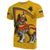 (Lietuva) Lithuania T Shirt Lithuanian Iron Wolf Yellow RLT6 - Wonder Print Shop