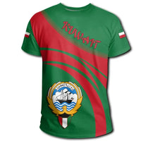 Kuwait Coat Of Arms T Shirt Cricket Style RLT8 - Wonder Print Shop