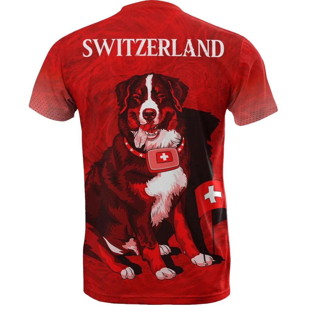 Switzerland Bernese Mountain Dog Premium T Shirt RLT13 - Wonder Print Shop