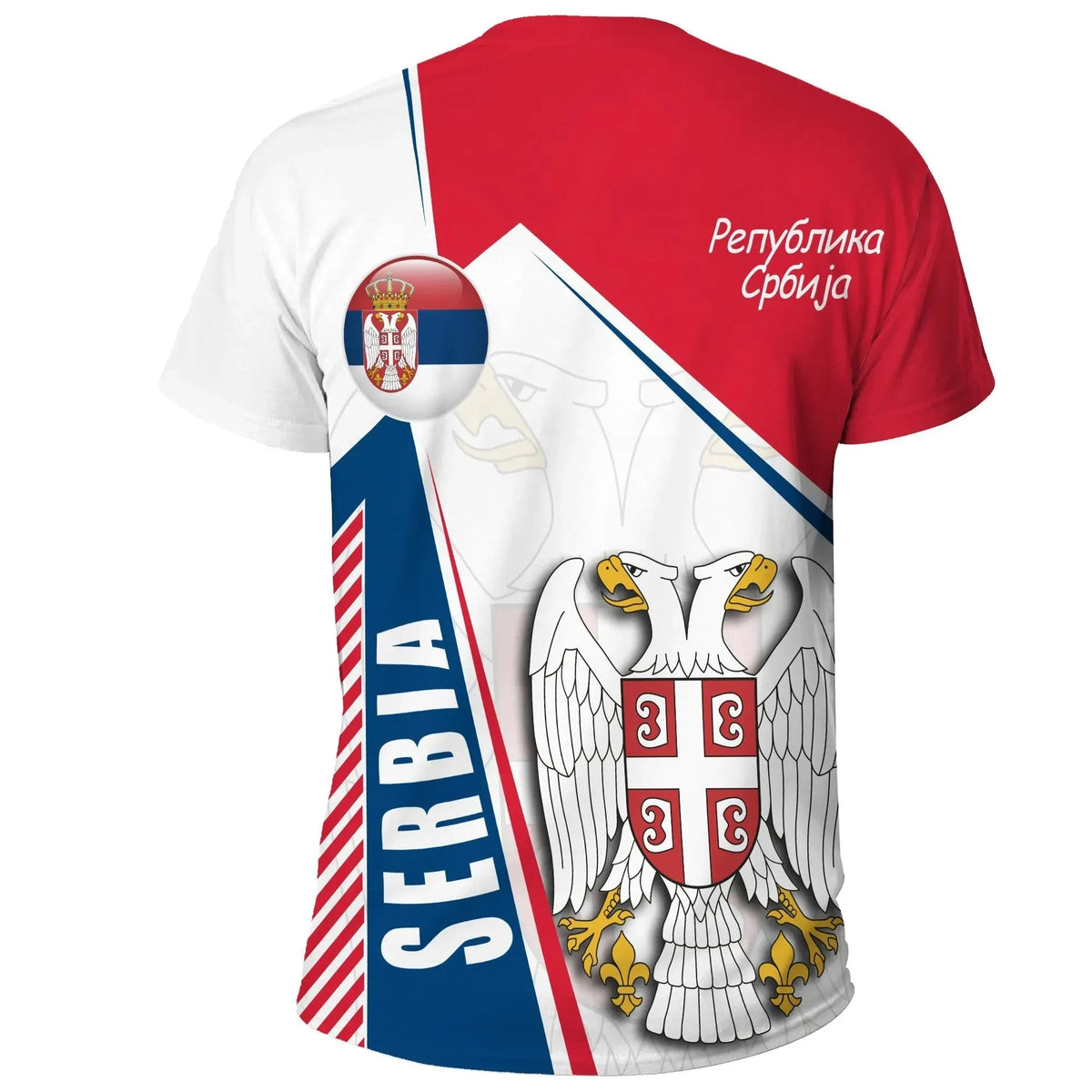T Shirt Serbia In My Heart RLT7 - Wonder Print Shop