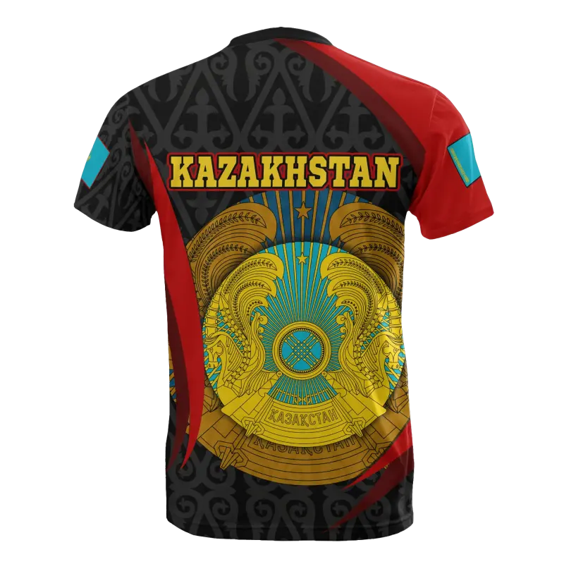 Kazakhstan T Shirt Kazakhstan Spirit RLT8 - Wonder Print Shop