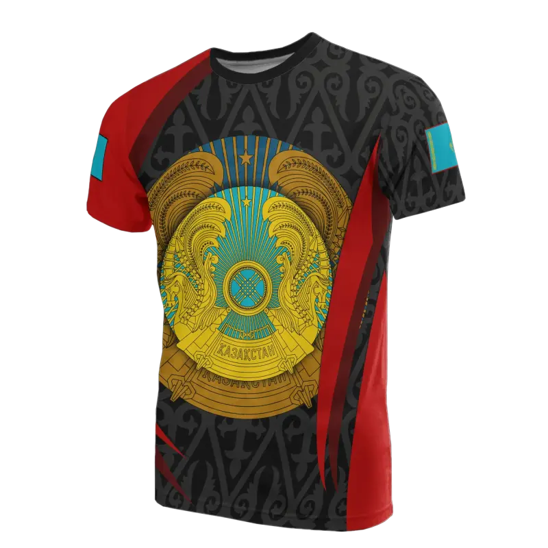 Kazakhstan T Shirt Kazakhstan Spirit RLT8 - Wonder Print Shop