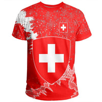 Switzerland Christmas Coat Of Arms T Shirt X Style RLT13 - Wonder Print Shop