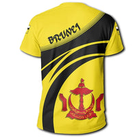 Brunei Coat Of Arms T Shirt Cricket Style RLT7 - Wonder Print Shop