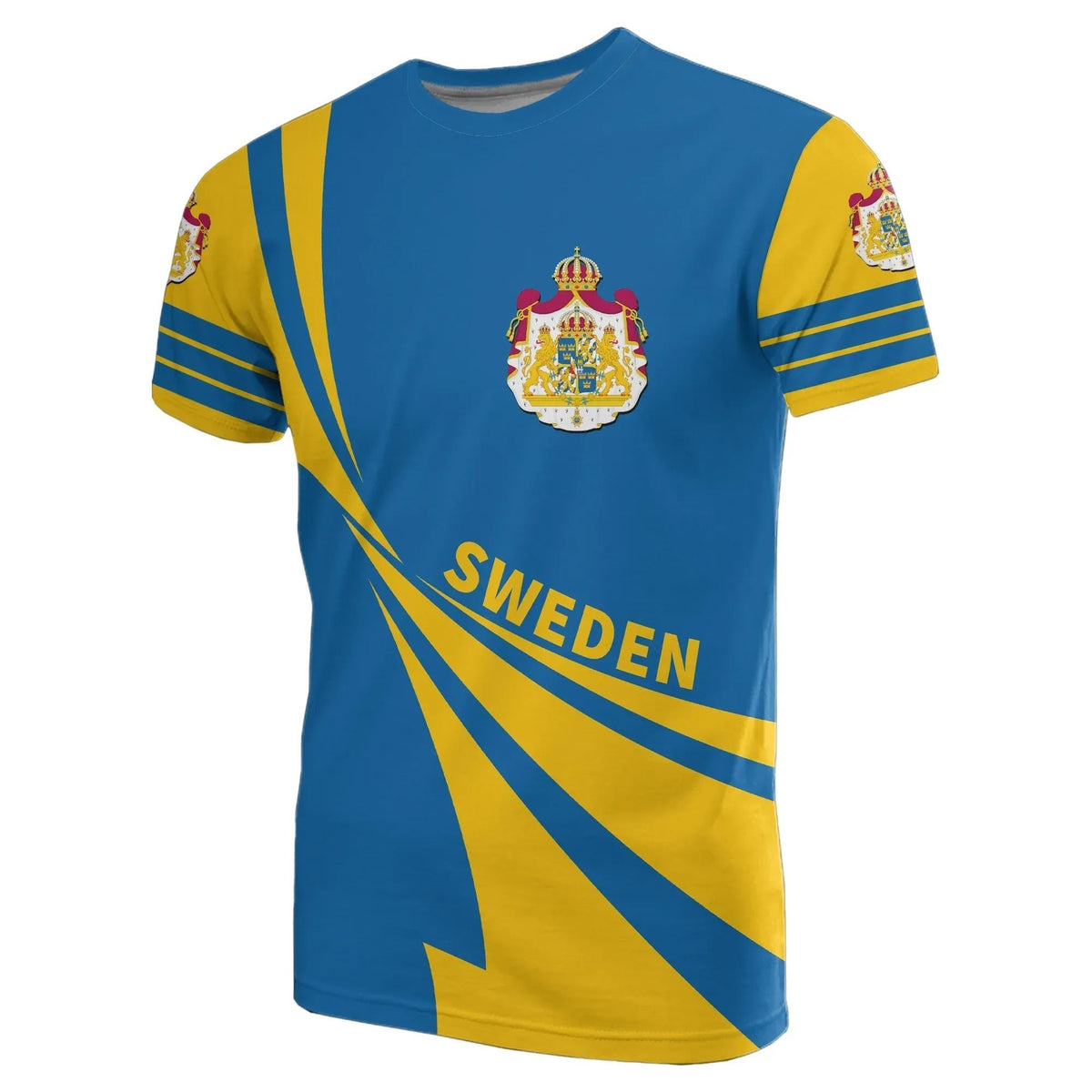 Sweden Flag T Shirt Doma Style RLT7 - Wonder Print Shop