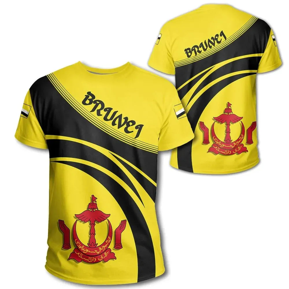 Brunei Coat Of Arms T Shirt Cricket Style RLT7 - Wonder Print Shop