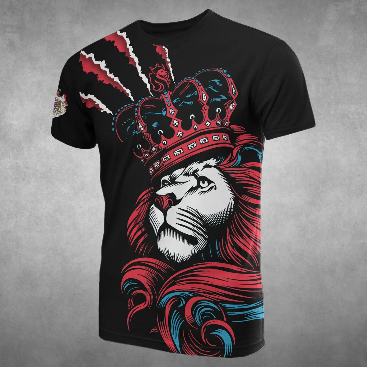 Luxembourg Lion King T Shirts RLT6 - Wonder Print Shop