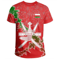Oman Christmas Coat Of Arms T Shirt X Style RLT13 - Wonder Print Shop
