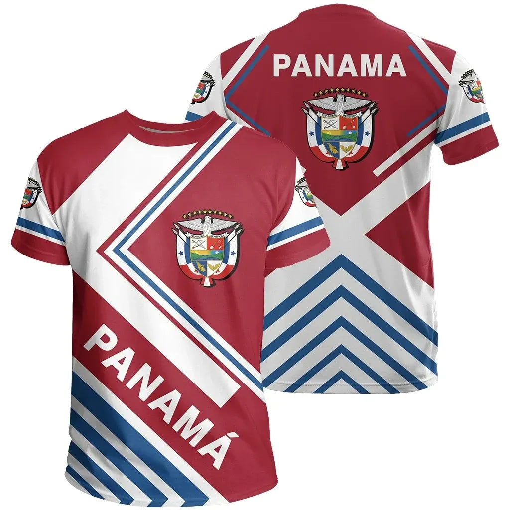 Panama Flag T Shirt America Nations RLT13 - Wonder Print Shop