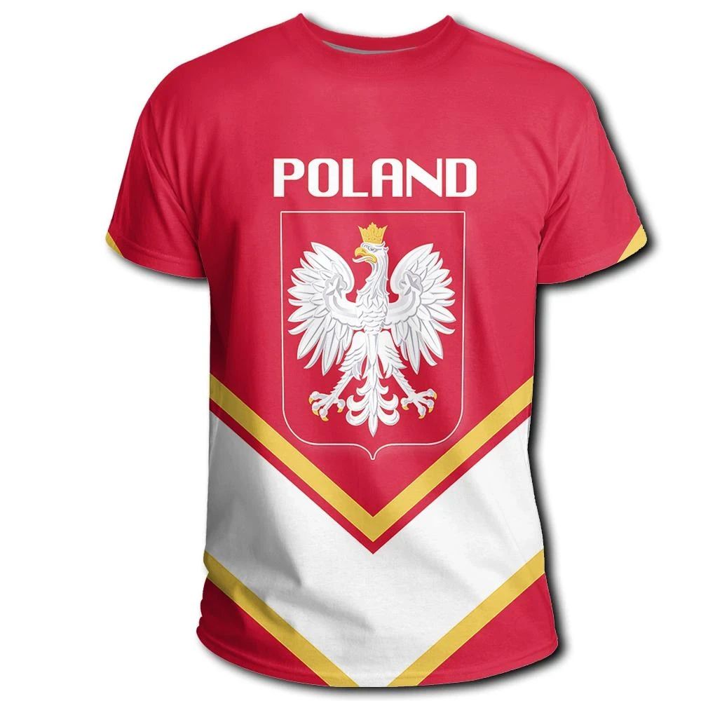 Poland T Shirt Coat Of Arms Lucian Style RLT7 - Wonder Print Shop