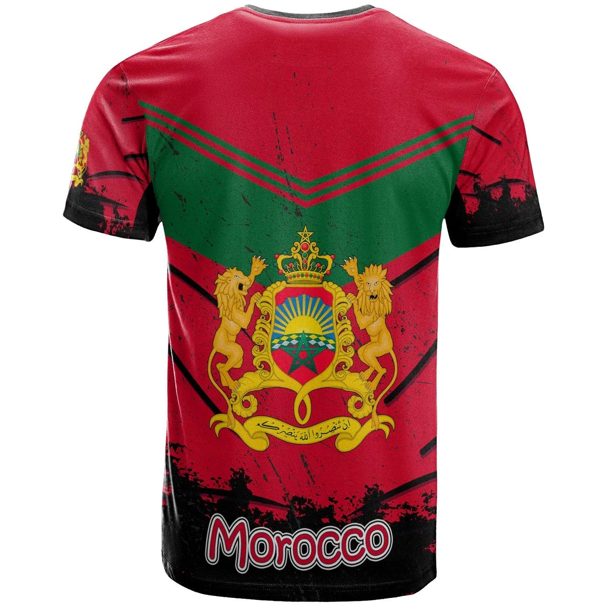 Morocco T Shirt Vintage Grunge Style RLT7 - Wonder Print Shop