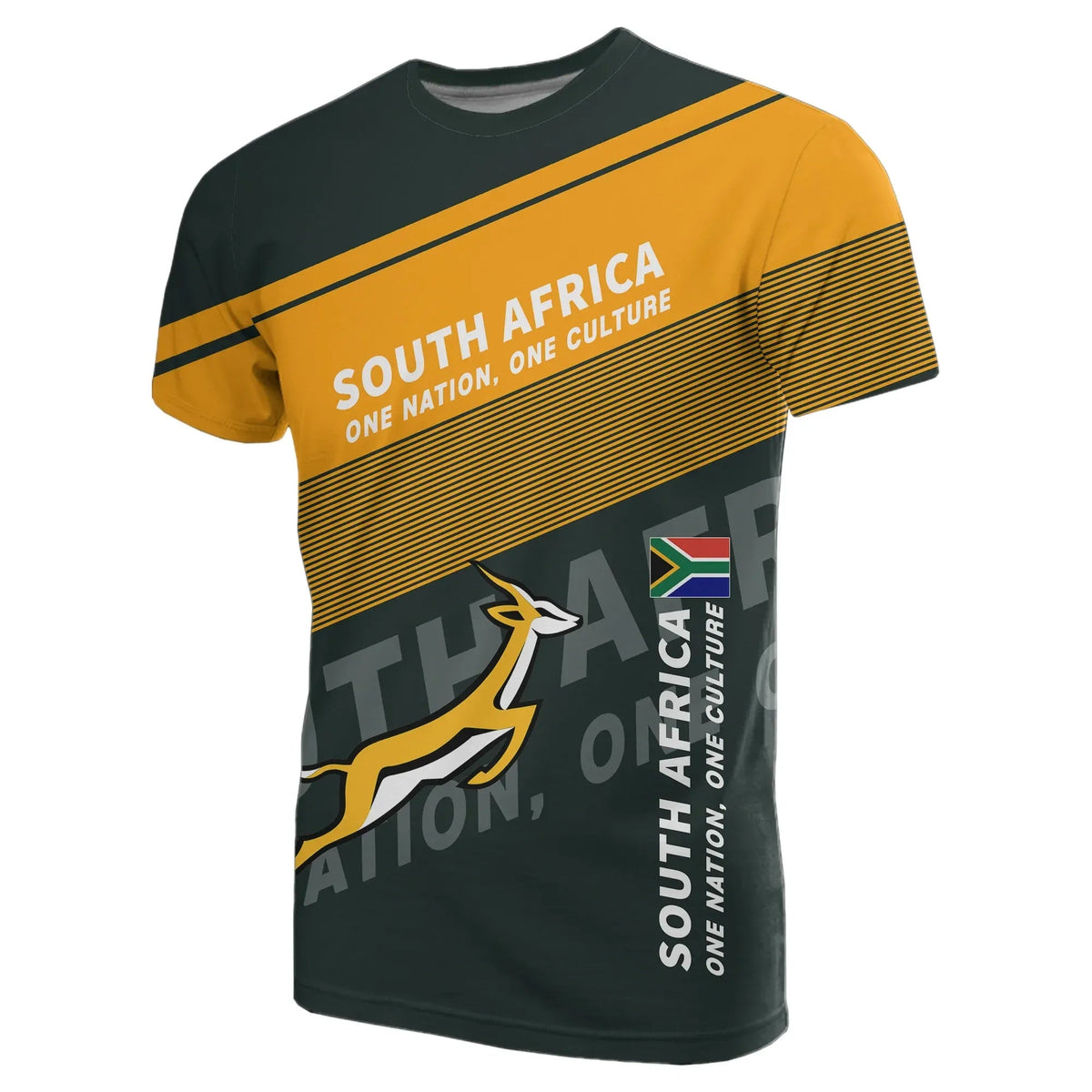 South Africa T Shirt Flag Motto Limited Style RLT8 - Wonder Print Shop