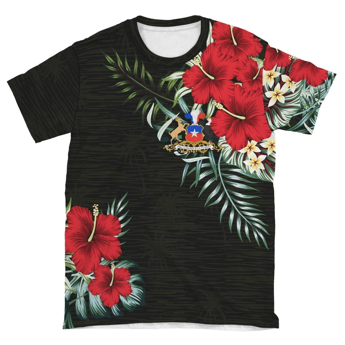 Chile T Shirt Hibiscus RLT7 - Wonder Print Shop