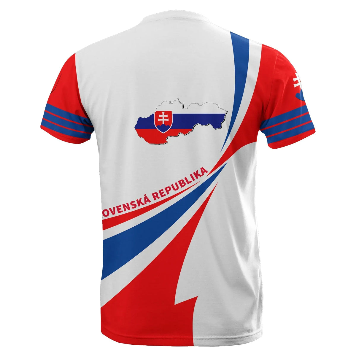 Slovakia Flag T Shirt Doma Style RLT13 - Wonder Print Shop