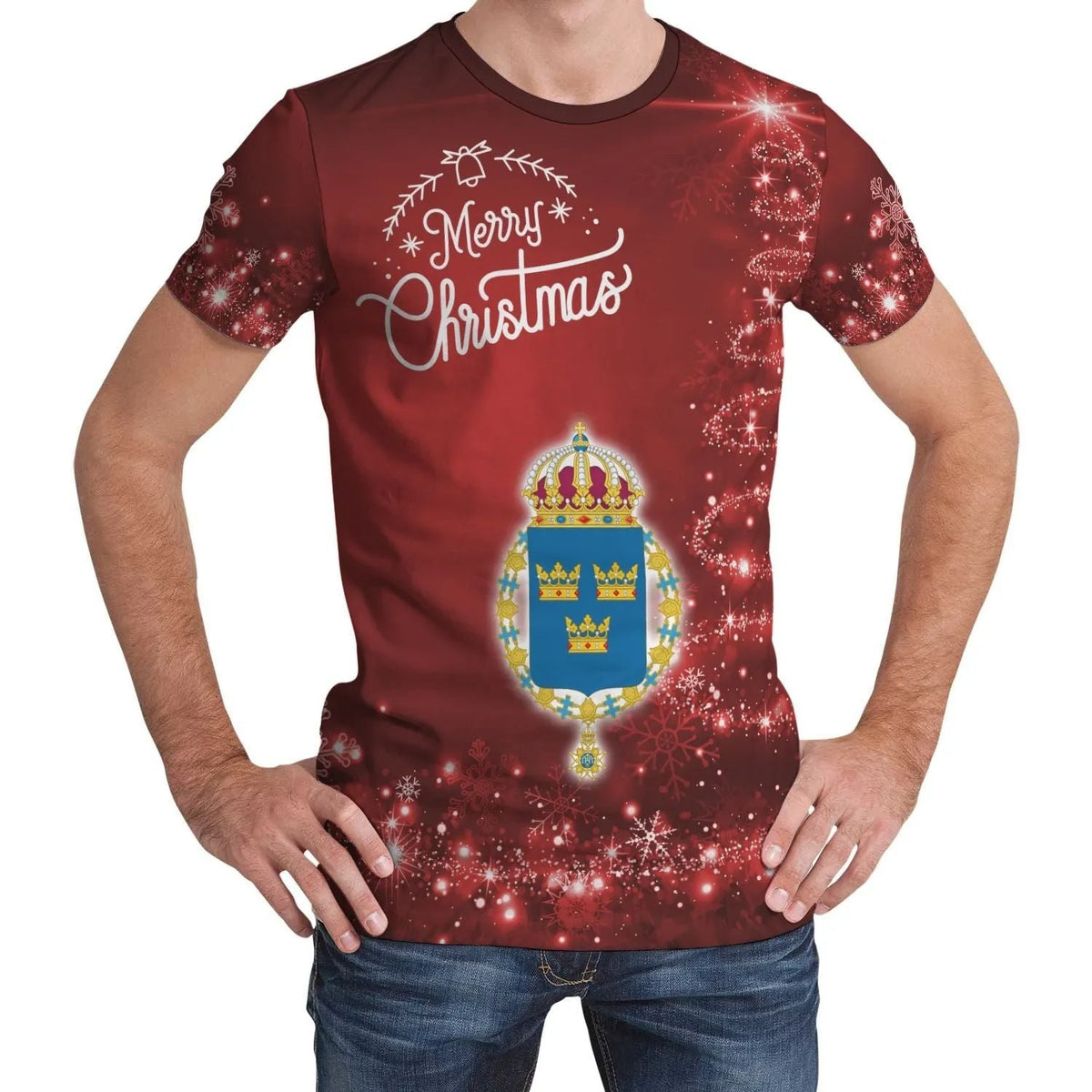 Sweden 3 Christmas T Shirt Ver.01 RLT7 - Wonder Print Shop