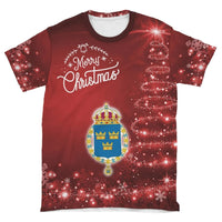 Sweden 3 Christmas T Shirt Ver.01 RLT7 - Wonder Print Shop