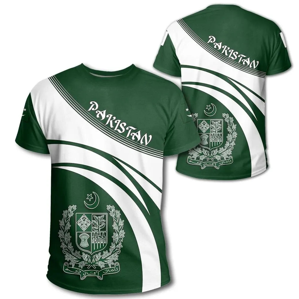 Pakistan Coat Of Arms T Shirt Cricket Style RLT13 - Wonder Print Shop