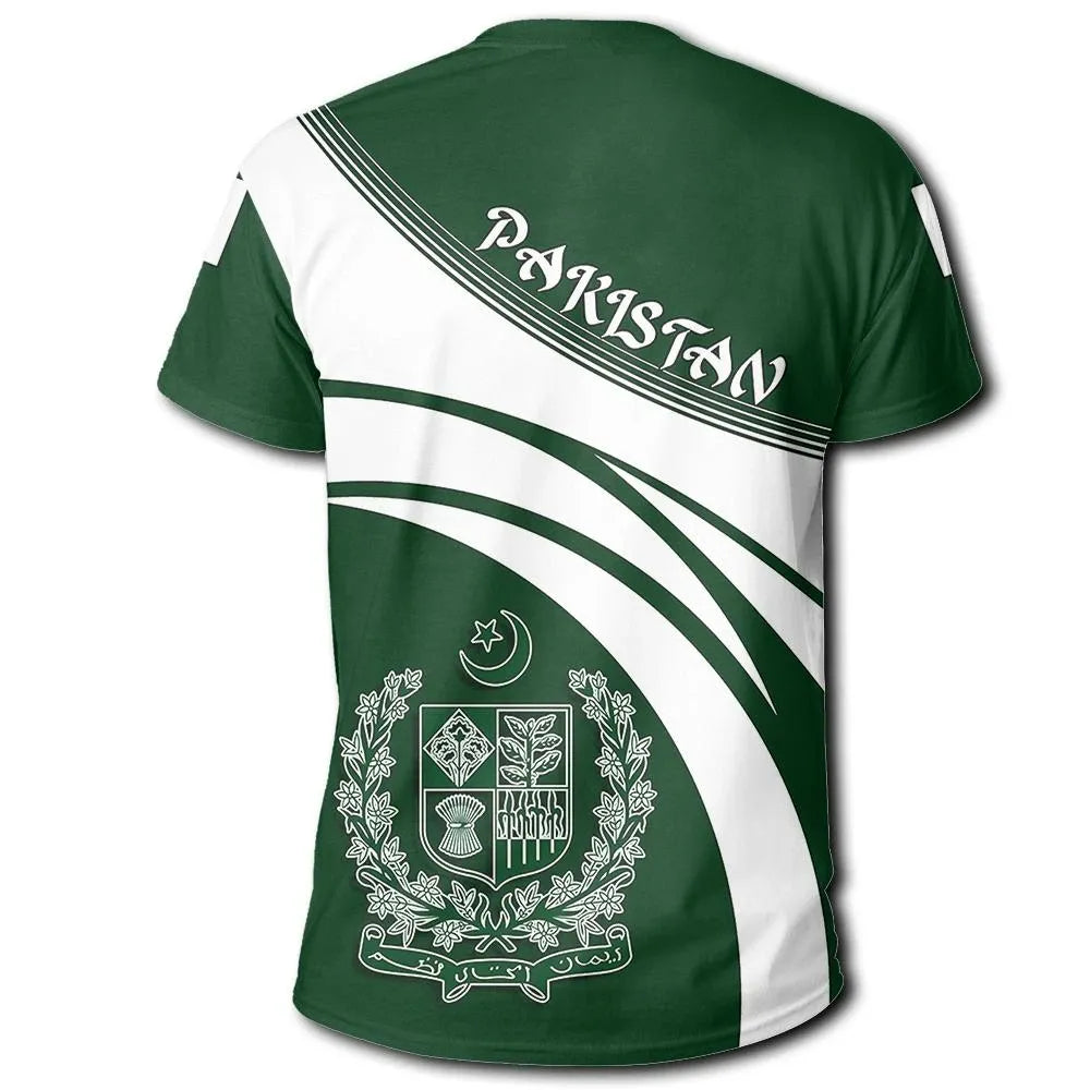 Pakistan Coat Of Arms T Shirt Cricket Style RLT13 - Wonder Print Shop
