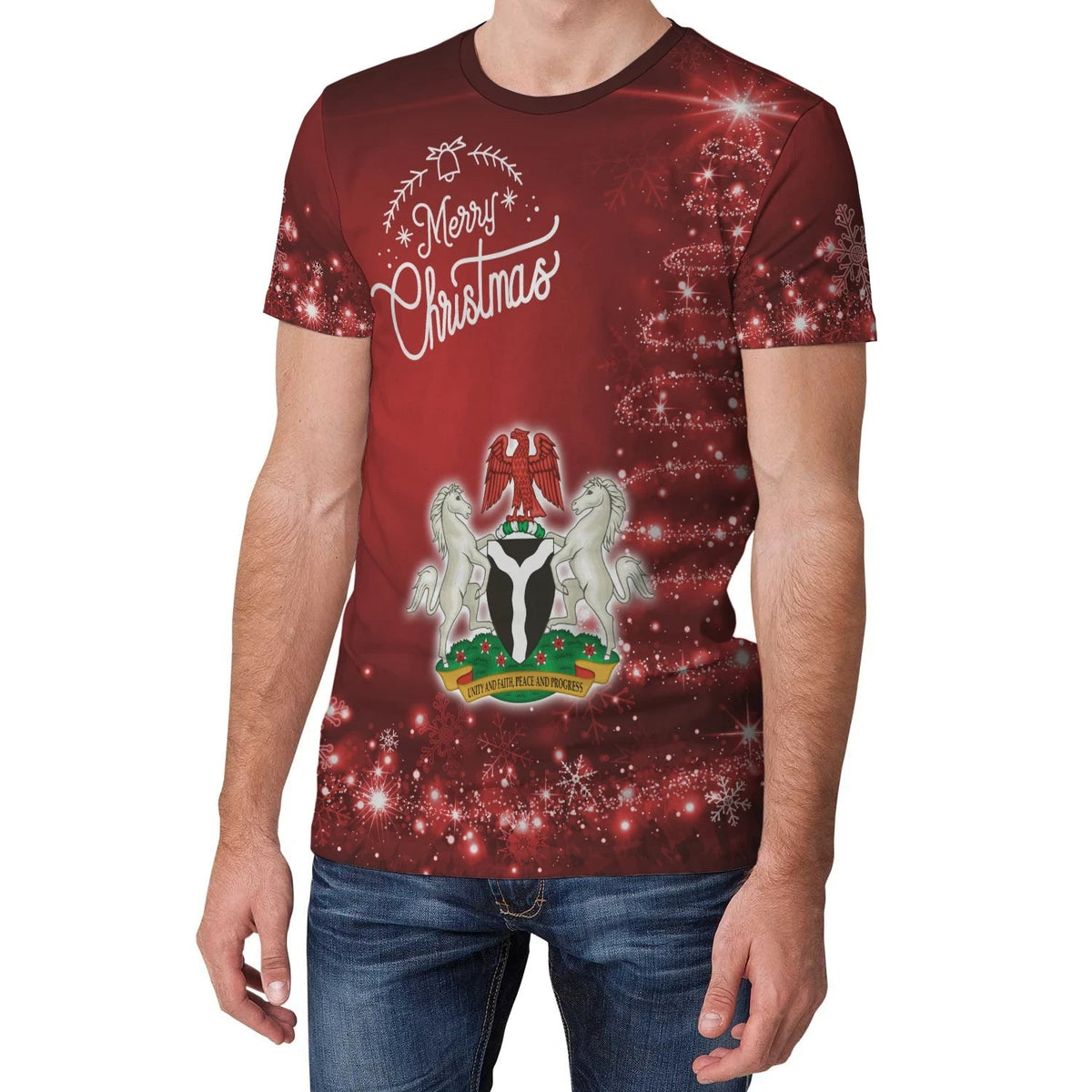 Nigeria Christmas T Shirt Womens/Mens RLT8 - Wonder Print Shop