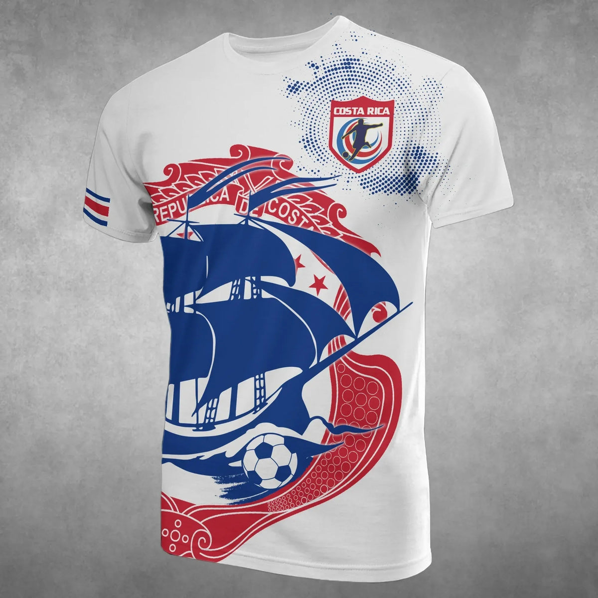 Soccer Costa Rica T Shirt Bh RLT13 - Wonder Print Shop
