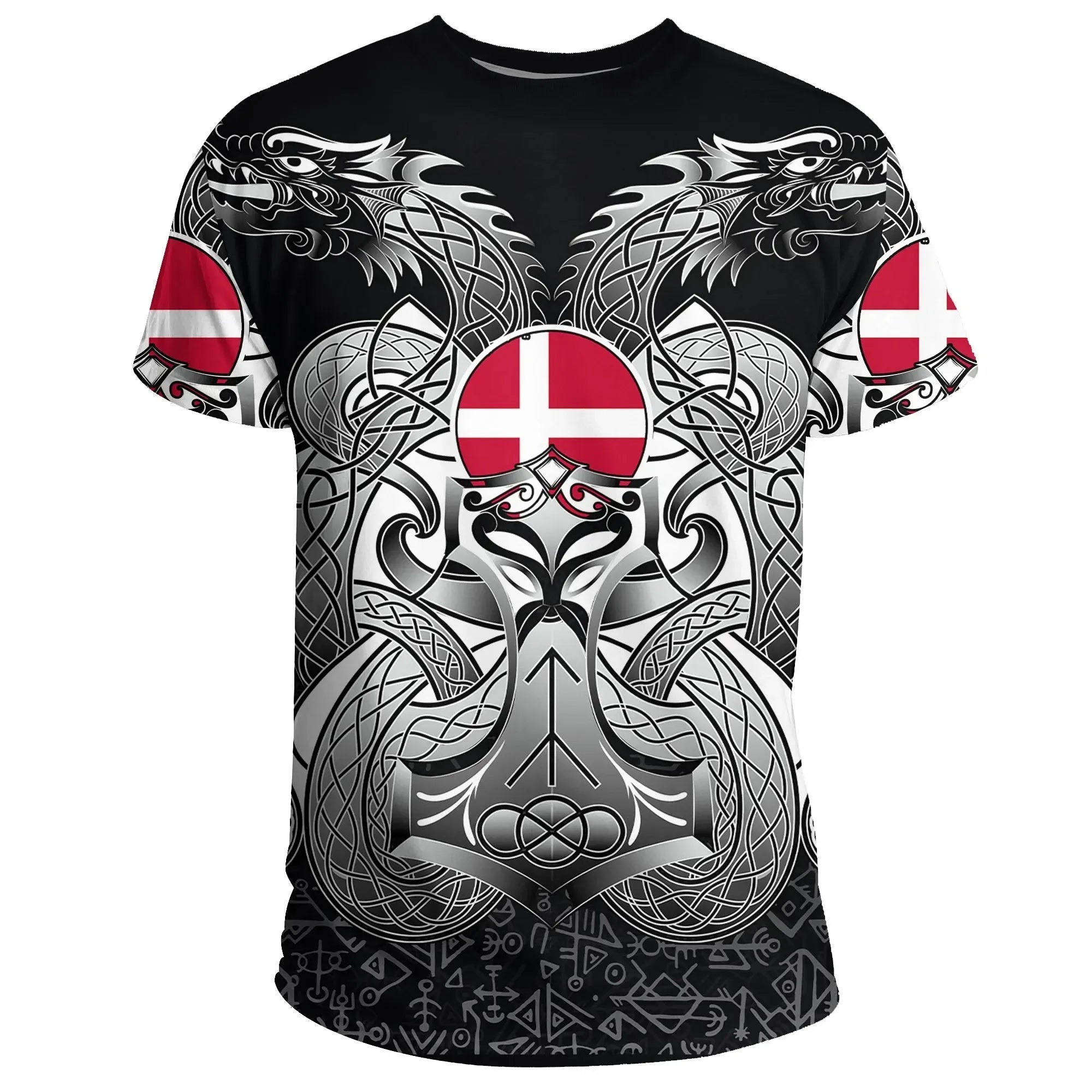 viking-t-shirt-denmark-mjolnir-and-double-dragon
