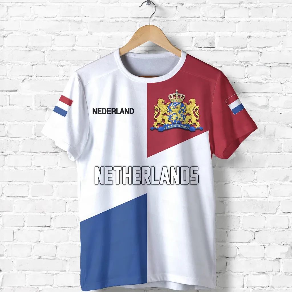 Netherlands T Shirt Simple Sports Version RLT7 - Wonder Print Shop