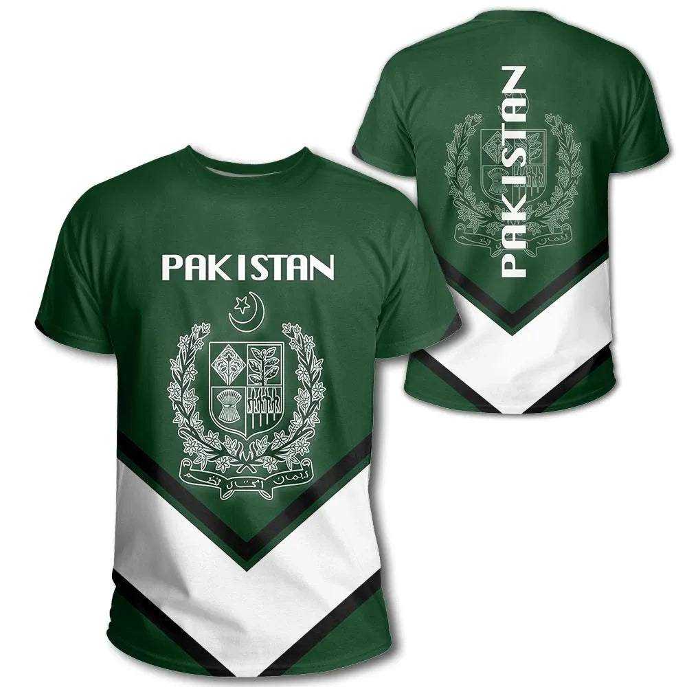 Pakistan Coat Of Arms T Shirt Lucian Style RLT13 - Wonder Print Shop
