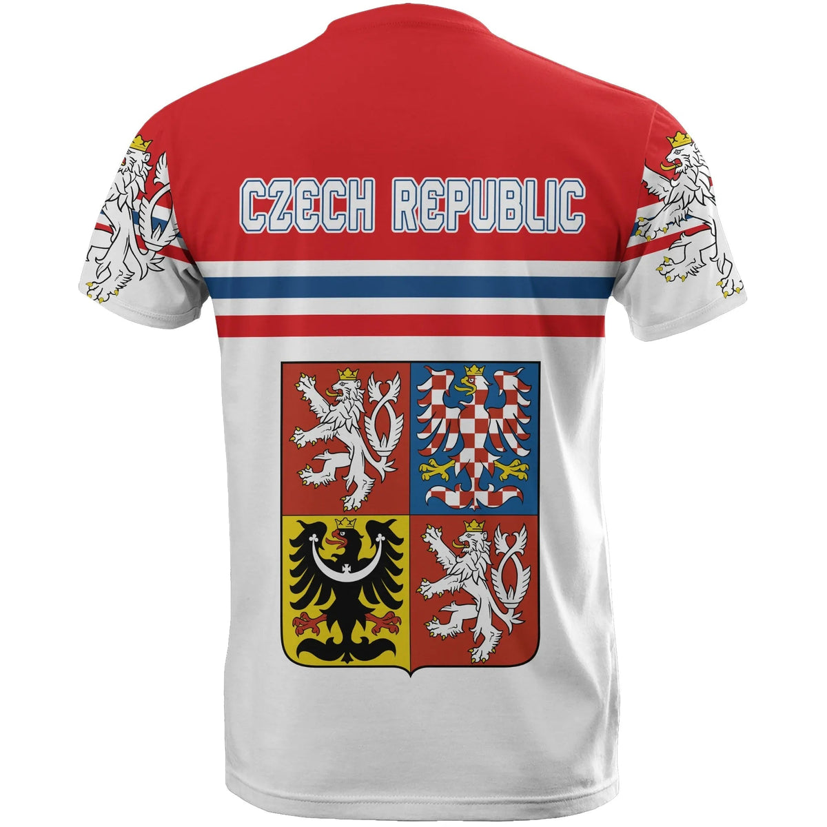 Czech Republic Hockey T Shirts Hockey Lion RLT13 - Wonder Print Shop