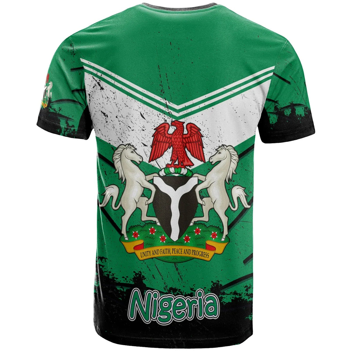 Nigeria T Shirt Vintage Grunge Style RLT8 - Wonder Print Shop