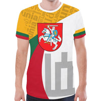Lithuania Flag T Shirt Typecast Style RLT6 - Wonder Print Shop