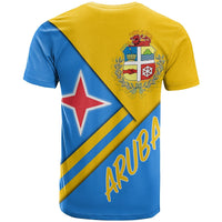 Aruba T Shirt Aruba Coat Of Arms RLT7 - Wonder Print Shop
