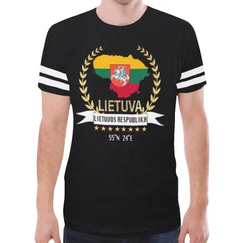 Lithuania T Shirt Lietuvos Respublika T Shirt RLT6 - Wonder Print Shop