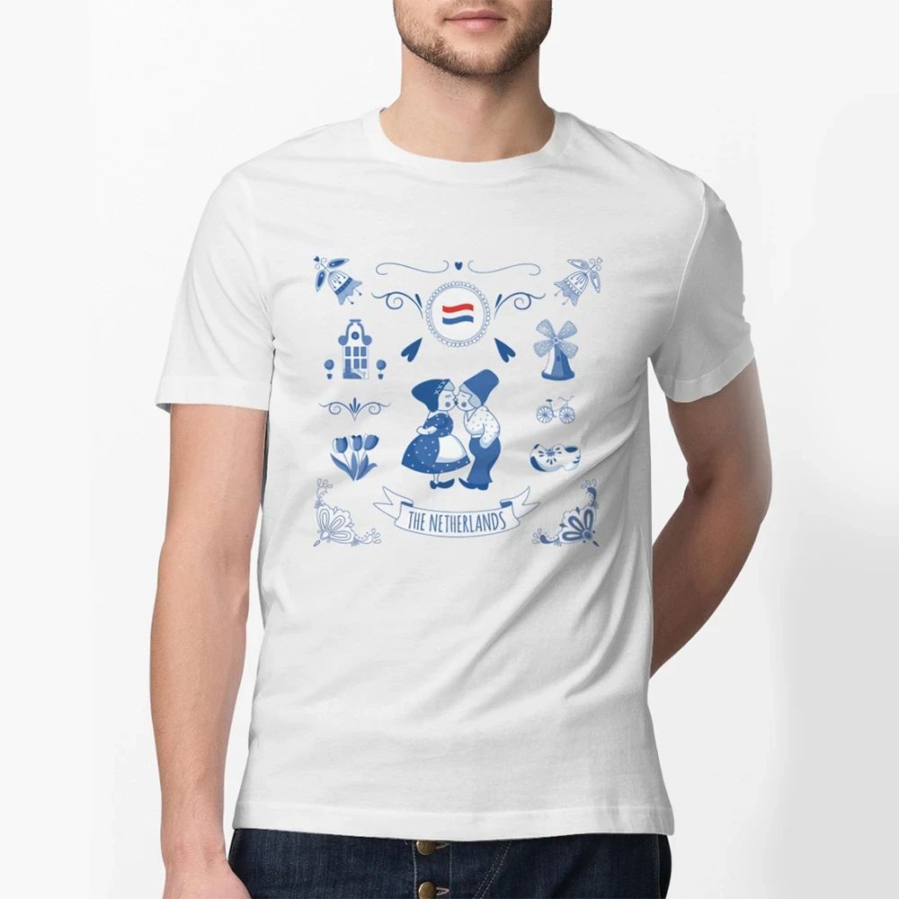 The Netherlands Symbols T Shirt RLT7 - Wonder Print Shop