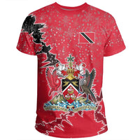Trinidad and Tobago Christmas Coat Of Arms T Shirt X Style8 RLT6 - Wonder Print Shop